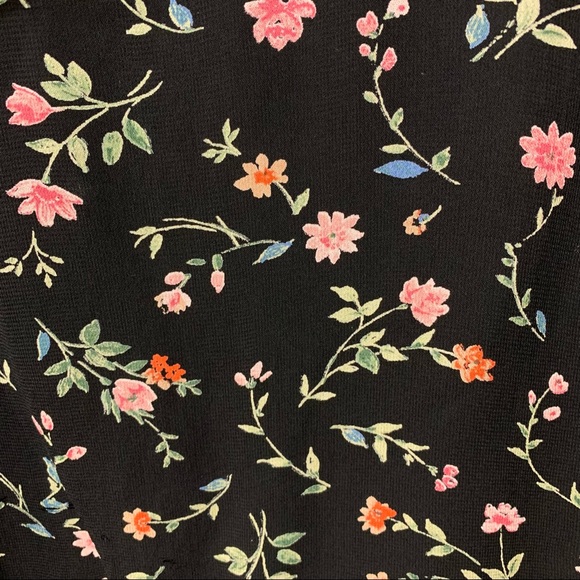 Ganni Paradise Elm Floral Georgette Wrap Top Surplus Wrap Top Small NEW - Picture 6 of 16